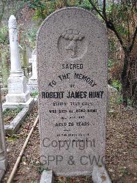 Hong Kong Cemetery - Hunt, Robert James