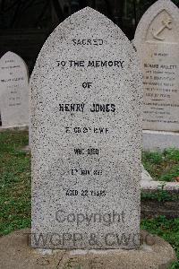 Hong Kong Cemetery - Jones, Henry