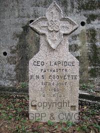 Hong Kong Cemetery - Lapidge, George