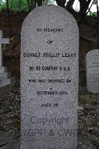 Hong Kong Cemetery - Leary, Phillip