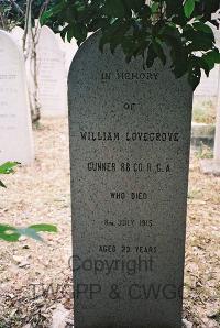 Hong Kong Cemetery - Lovegrove, William