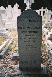 Hong Kong Cemetery - MacKinder, John Walter