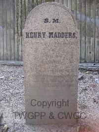 Hong Kong Cemetery - Madders, Henry