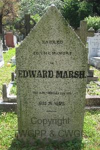 Hong Kong Cemetery - Marsh, Edward