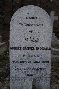 Hong Kong Cemetery - McDonald, Samuel