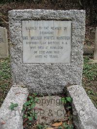 Hong Kong Cemetery - McIntosh, Wiliam Porter