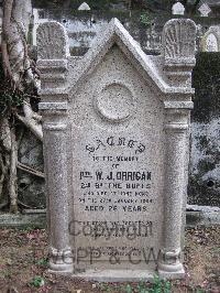 Hong Kong Cemetery - Orrigan, W J