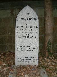 Hong Kong Cemetery - Osborne, Arthur Frederick