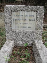 Hong Kong Cemetery - Robson, Stanley