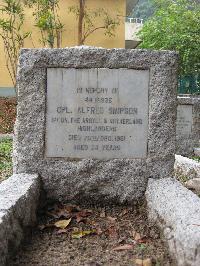 Hong Kong Cemetery - Simpson, Alfred