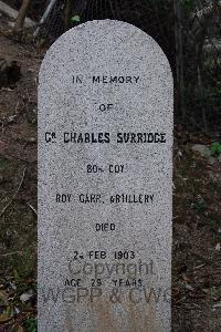 Hong Kong Cemetery - Surridge, Charles