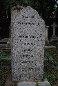 Hong Kong Cemetery - Thomas, Thomas