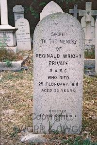 Hong Kong Cemetery - Wright, Reginald