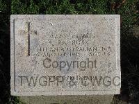 Shrapnel Valley Cemetery - Rusk, Richard John