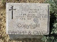 Twelve Tree Copse Cemetery - Amos, T