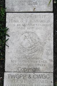 Boulogne Eastern Cemetery - Adamson, Francis Richard Duncan