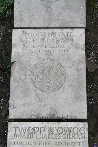 Boulogne Eastern Cemetery - Adamson, Thomas