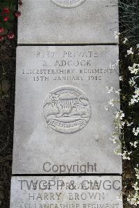 Boulogne Eastern Cemetery - Adcock, R