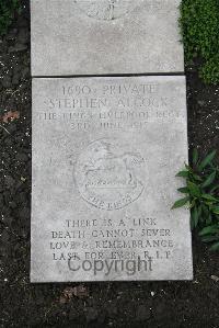 Boulogne Eastern Cemetery - Alcock, Stephen