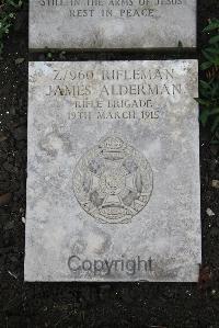 Boulogne Eastern Cemetery - Alderman, James