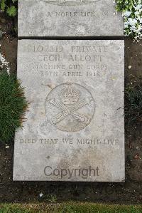 Boulogne Eastern Cemetery - Allott, Cecil