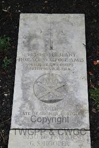 Boulogne Eastern Cemetery - Amis, Horace Walpole