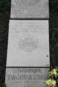 Boulogne Eastern Cemetery - Anderson, James William