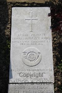 Boulogne Eastern Cemetery - Andes, Edward Fredrick