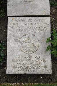 Boulogne Eastern Cemetery - Andrews, Albert Edward