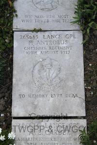 Boulogne Eastern Cemetery - Antrobus, Frederick