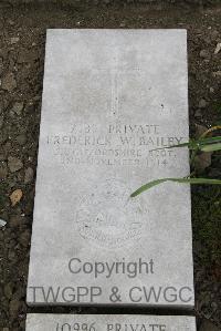 Boulogne Eastern Cemetery - Bailey, Frederick William