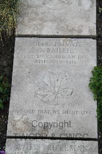 Boulogne Eastern Cemetery - Baillie, George