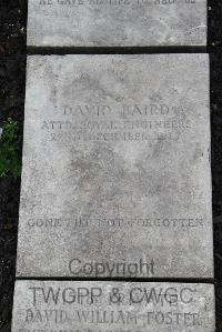 Boulogne Eastern Cemetery - Baird, David