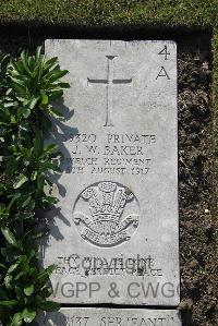 Boulogne Eastern Cemetery - Baker, John William