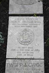 Boulogne Eastern Cemetery - Ball, Albert Charles