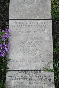 Boulogne Eastern Cemetery - Ball, Charles Henry