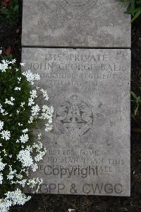 Boulogne Eastern Cemetery - Ball, John George