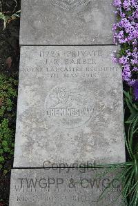 Boulogne Eastern Cemetery - Barber, J R