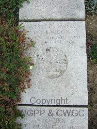 Boulogne Eastern Cemetery - Bardon, Peter Joseph