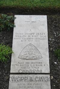 Boulogne Eastern Cemetery - Bare, William Mosebury