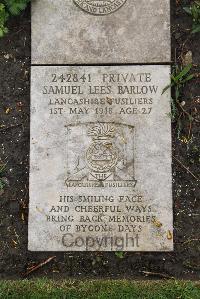 Boulogne Eastern Cemetery - Barlow, Samuel Lees