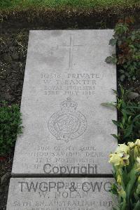 Boulogne Eastern Cemetery - Baxter, William Thomas