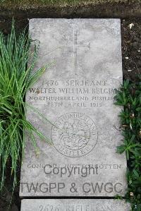 Boulogne Eastern Cemetery - Belgian, Walter William