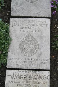 Boulogne Eastern Cemetery - Bennett, Matthew