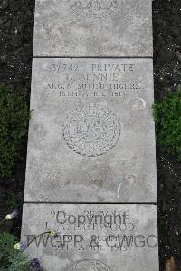 Boulogne Eastern Cemetery - Bennie, G