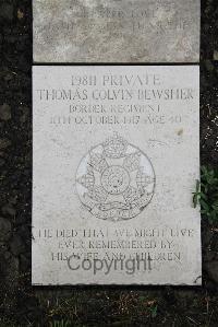 Boulogne Eastern Cemetery - Bewsher, Thomas Colvin