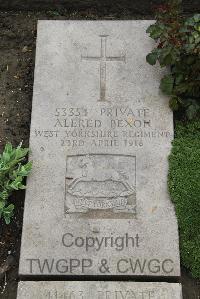 Boulogne Eastern Cemetery - Bexon, Alfred