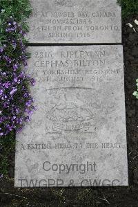 Boulogne Eastern Cemetery - Bilton, Cephas