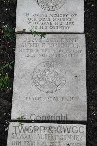 Boulogne Eastern Cemetery - Borrington, Alfred Ernest