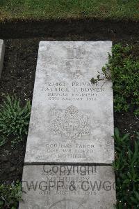 Boulogne Eastern Cemetery - Bowen, Patrick F.